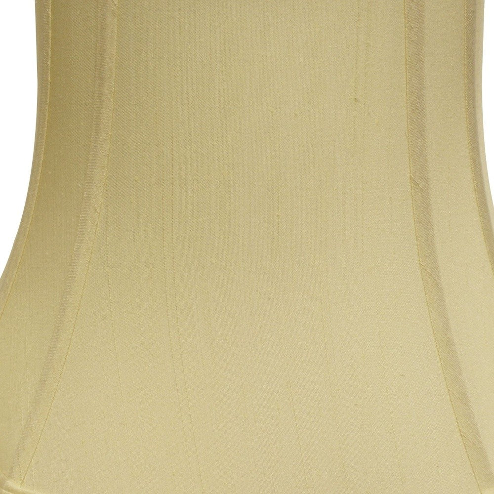 17" Antique White Reversed Oval Monay Shantung Lampshade