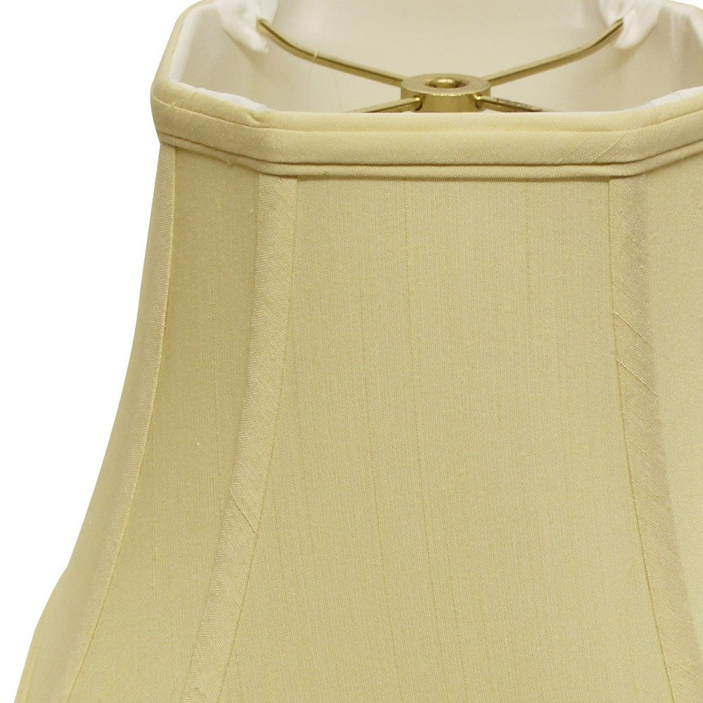 16" Antique White Slanted Square Bell Monay Shantung Lampshade