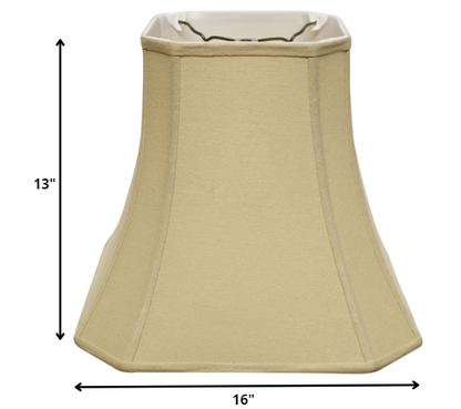 16" Inherent Slanted Square Bell Linen Lampshade