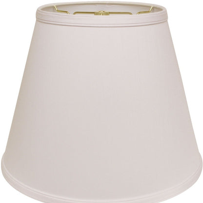 18" White Empire Deep Slanted No Slub Lampshade