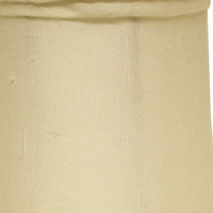3" Ivory Slanted Set of 6 Chandelier Tissue Shantung Lampshades
