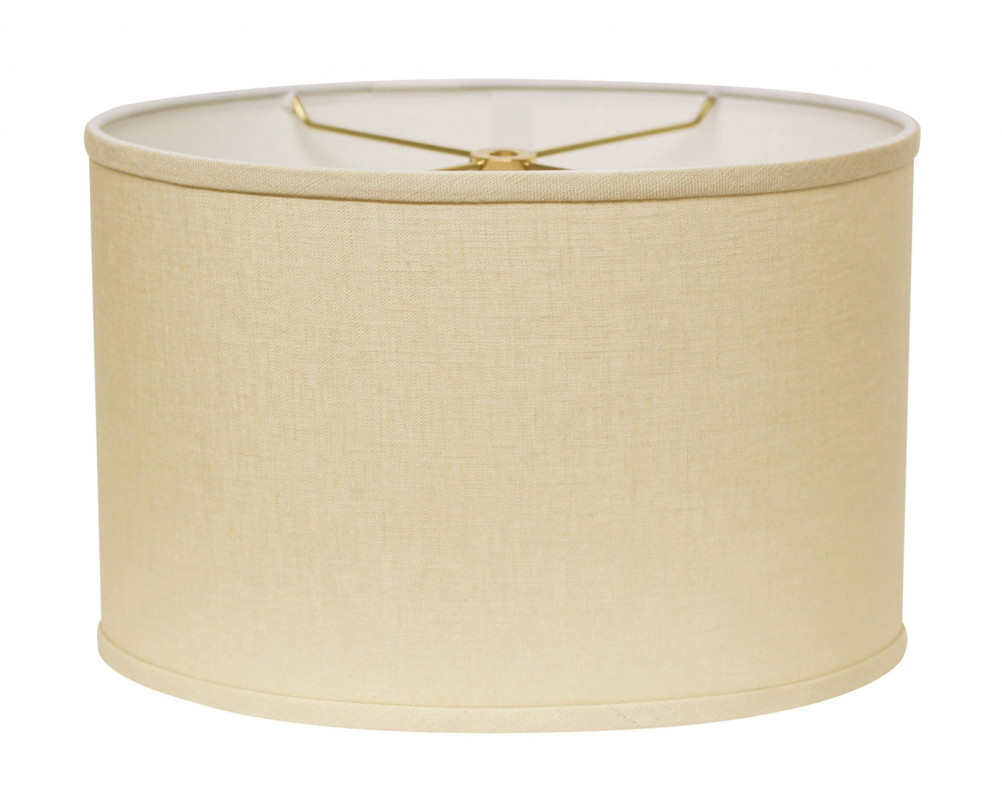 12" Parchment Biege Throwback Oval Linen Lampshade