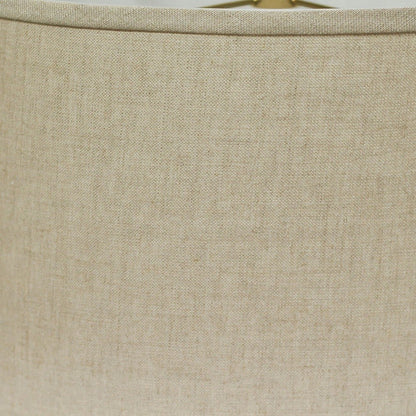 18" Dark Wheat Throwback Oval Linen Lampshade