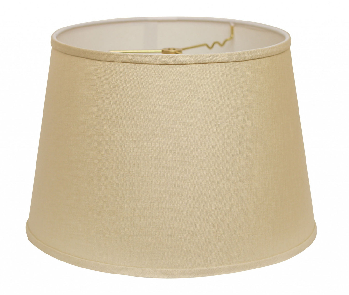 14" Parchment Biege Rounded Empire Slanted Linen Lampshade