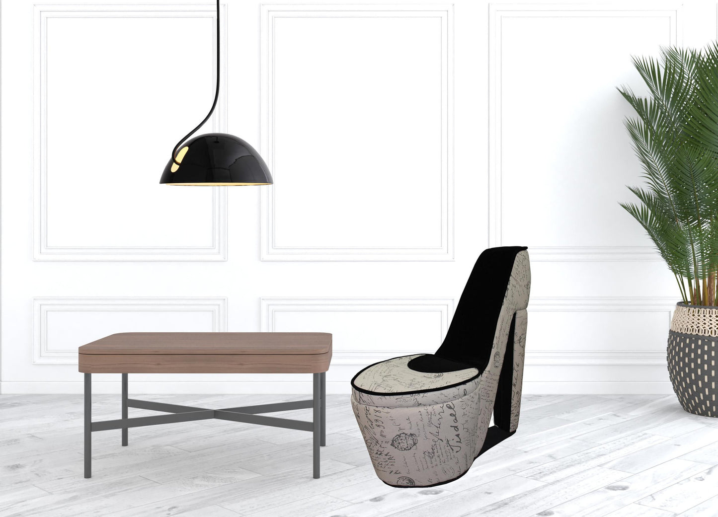 16" Beige 100% Polyester Side Chair