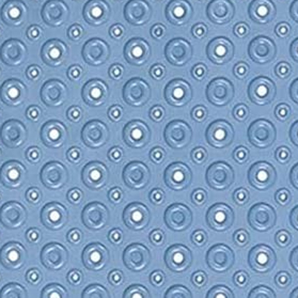 Blue Bubbles Drain Hole Bathrub Mat