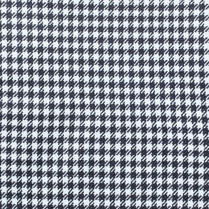 18" X 18" Black And Red Houndstooth Zippered Handmade Polyester Throw Pillow Cover