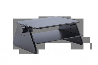 Modern Black Adjustable Three Level Ergonomic Monitor Stand