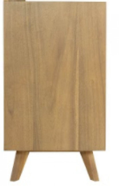 53" Walnut Solid Wood Six Drawer Double Dresser