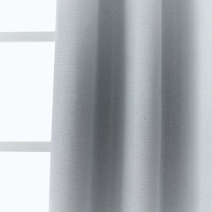 Set of Two 96"  Charcoal Metallic Textured Window Panels