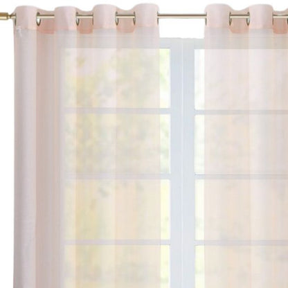 Set of Two 84"  Blush Solid Modern Window Panels