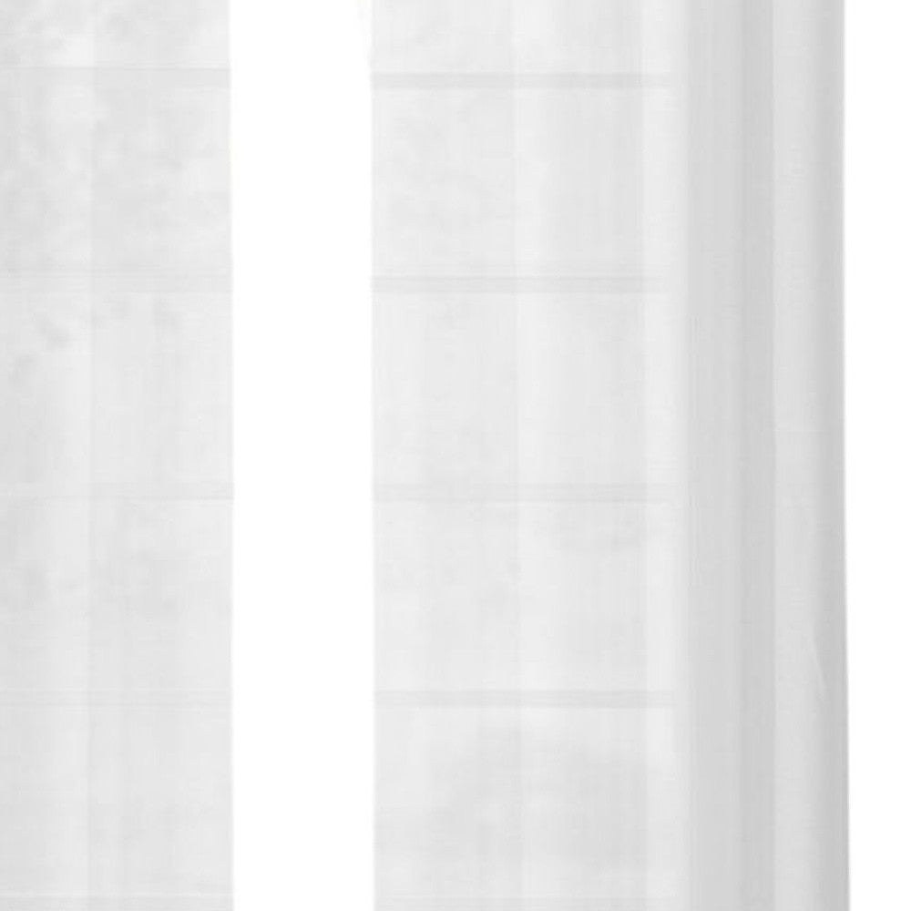 Set of Two 84"  White Solid Modern Window Panels