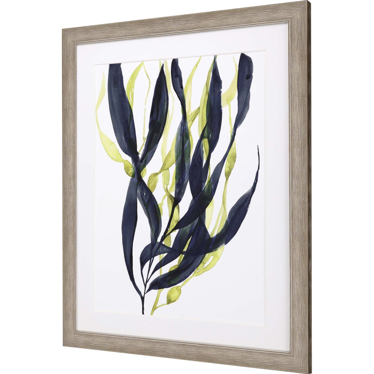 Kelp Embrace I Framed Art Silver Picture Frame Print Wall Art