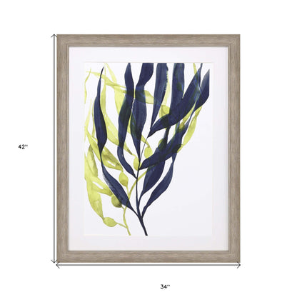 Kelp Embrace Ii Framed Art Silver Picture Frame Print Wall Art