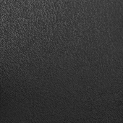 34" Black Faux Leather And Iron Swivel Low Back Counter Height Bar Chair