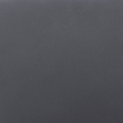 26" Gray Faux Leather Backless Modern Swivel Bar