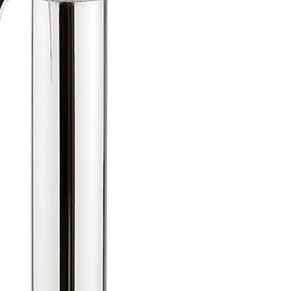 Cream Faux Leather Adjustable Modern Bar Stool