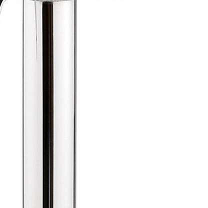 Cream Faux Leather Adjustable Modern Bar Stool