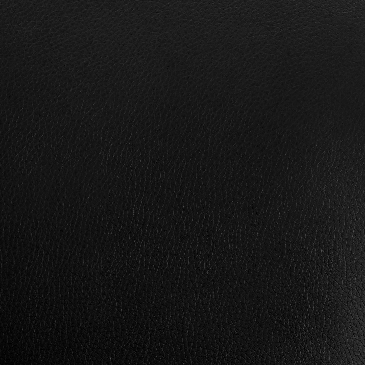 30" Elegant Black Faux Leather and Black Metal Armless Swivel Bar Stool