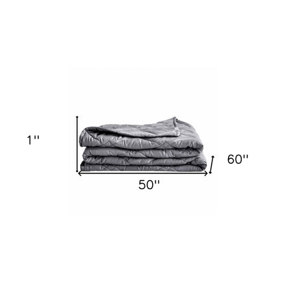 Grey Tencel Weighted Breathable Throw Blanket