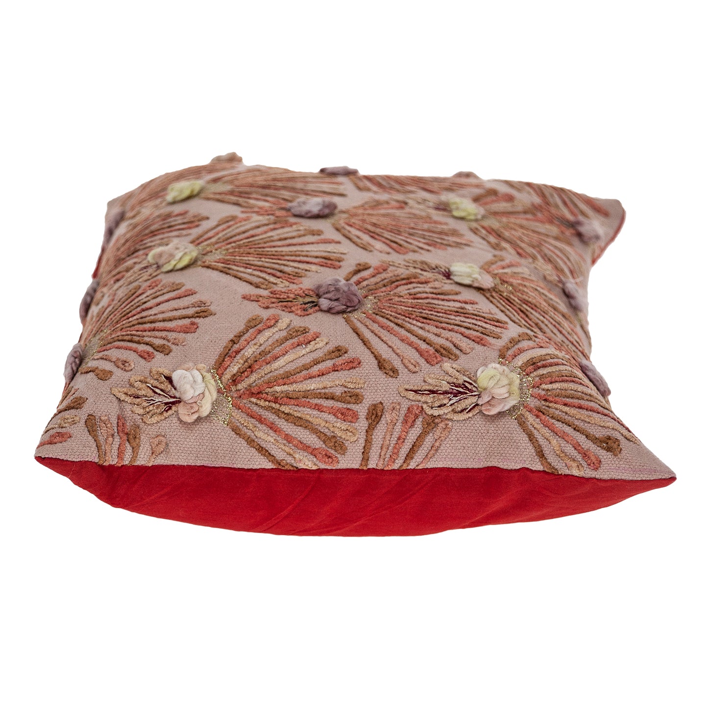 14 X 20 Pink Zippered 100% Cotton Throw Pillow
