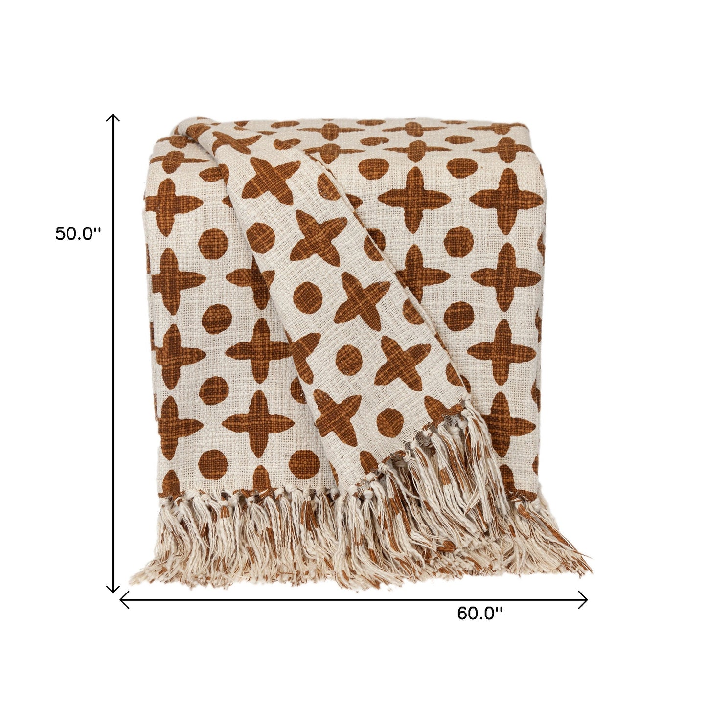 Parkland Collection Print Transitional Blue Rectangle 50" x 60" Throw