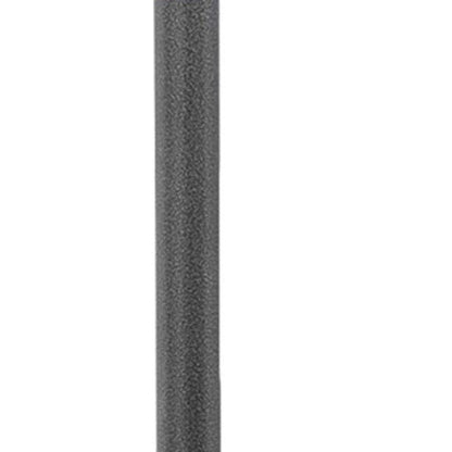 48000 BTU Silver Steel Propane Cylindrical Pole Standing Patio Heater