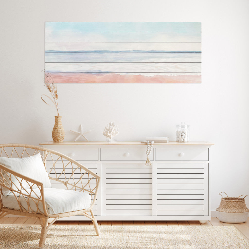 Serene Ocean Waves Wall Plank Wall Art