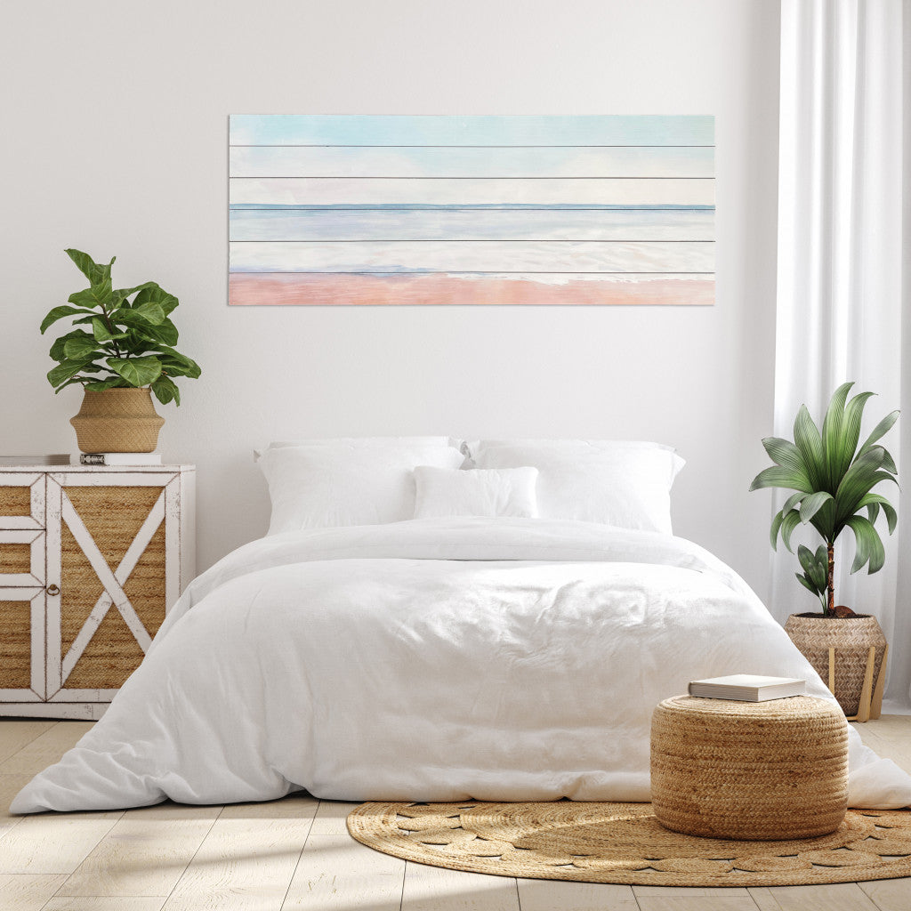 Serene Ocean Waves Wall Plank Wall Art