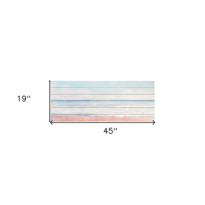 Serene Ocean Waves Wall Plank Wall Art