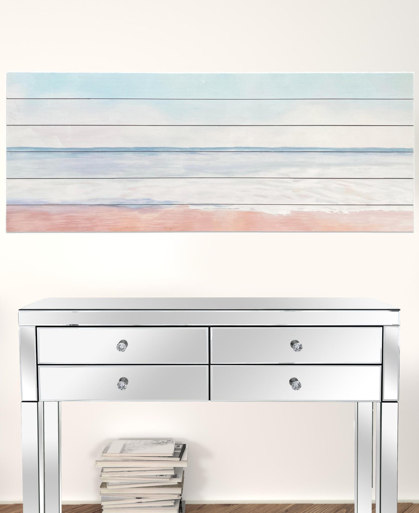 Serene Ocean Waves Wall Plank Wall Art