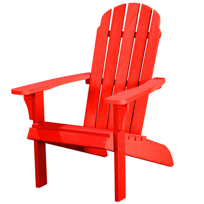 27" Red Heavy Duty Plastic Adirondack Chair