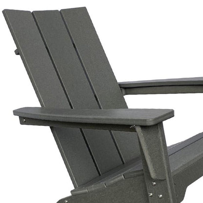 38" Gray Heavy Duty Plastic Rocking Chair
