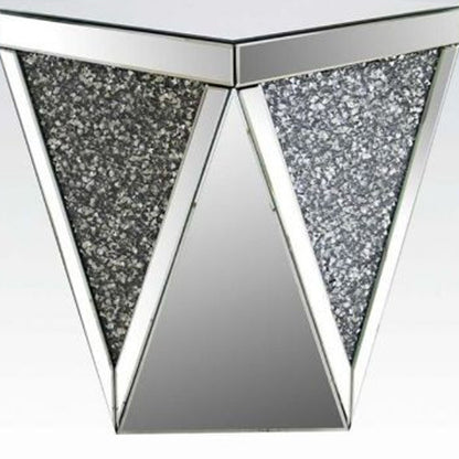 23" Mirrored Square End Table