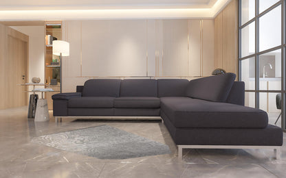 4' X 6' Grey Damask Power Loom Stain Resistant Area Rug