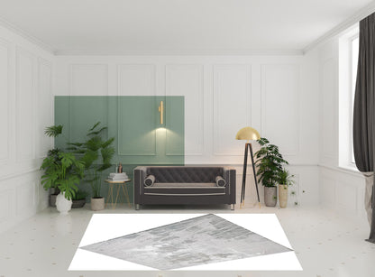 8' X 11' Blue Abstract Stain Resistant Area Rug