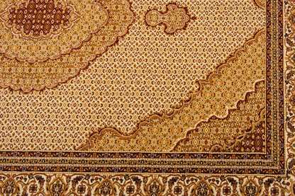 3' X 15' Cream Oriental Power Loom Stain Resistant Area Rug