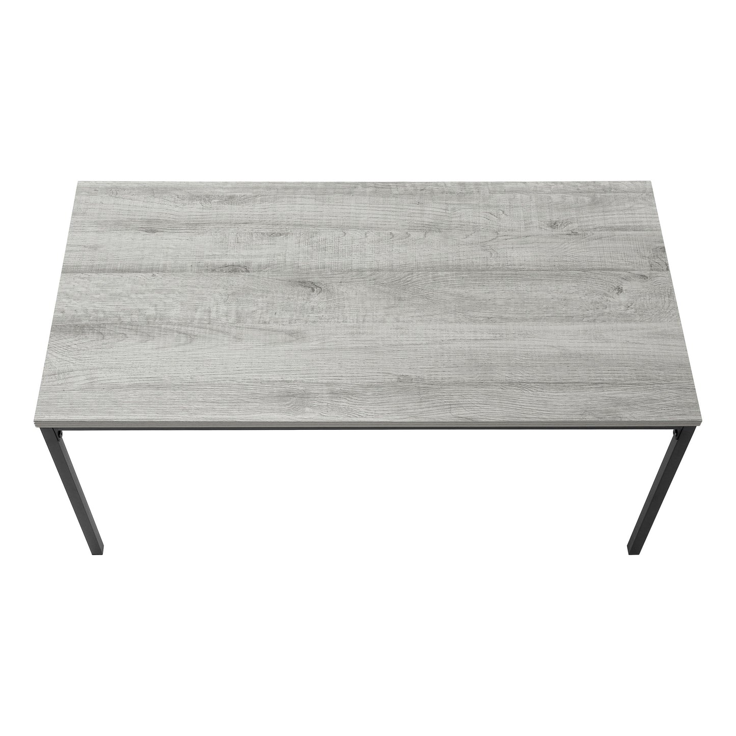 40" Grey And Black Rectangular Coffee Table