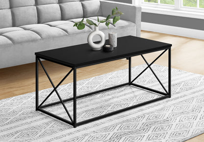 41" Black Rectangular Coffee Table