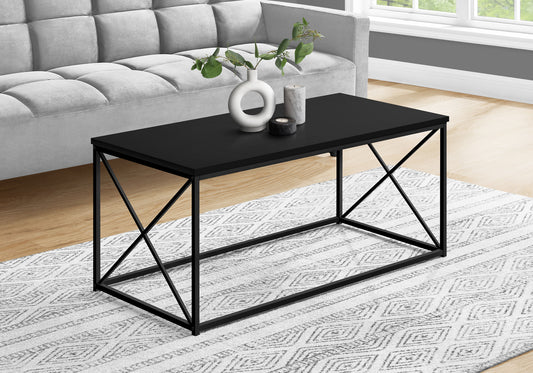 41" Black Rectangular Coffee Table