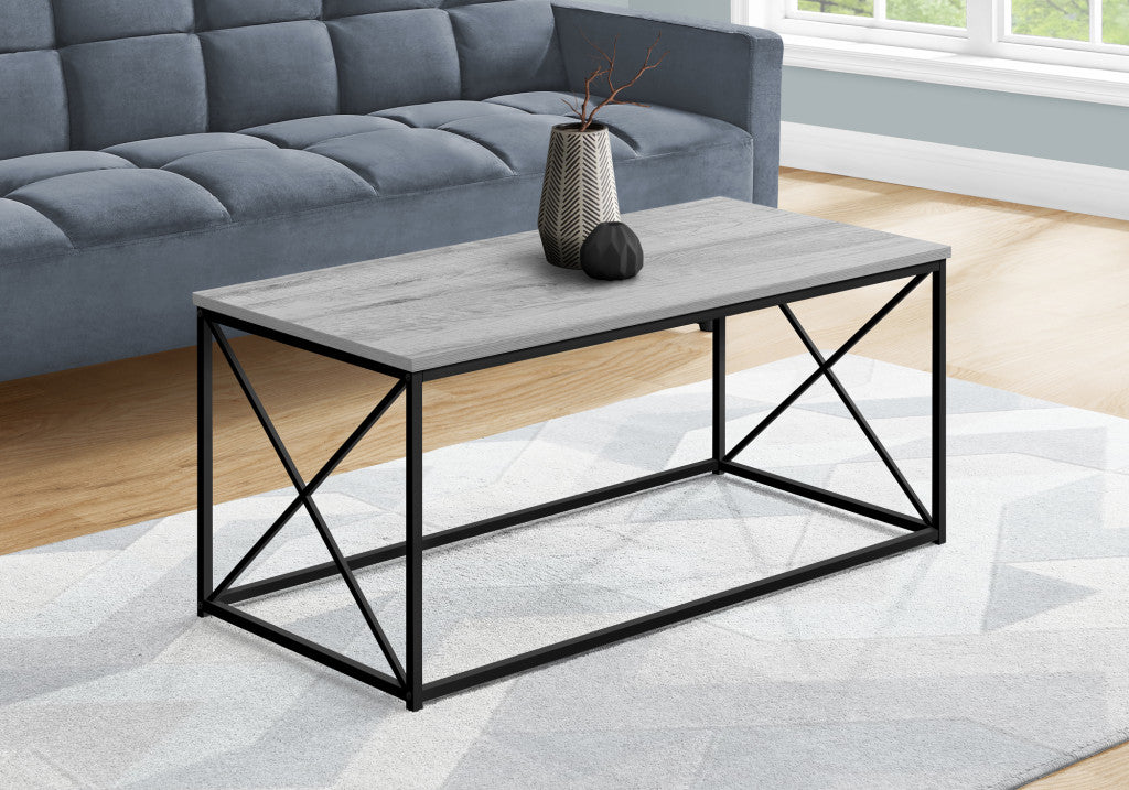 41" Grey Rectangular Coffee Table