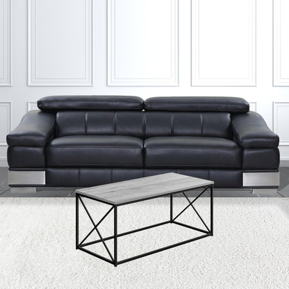 41" Grey Rectangular Coffee Table