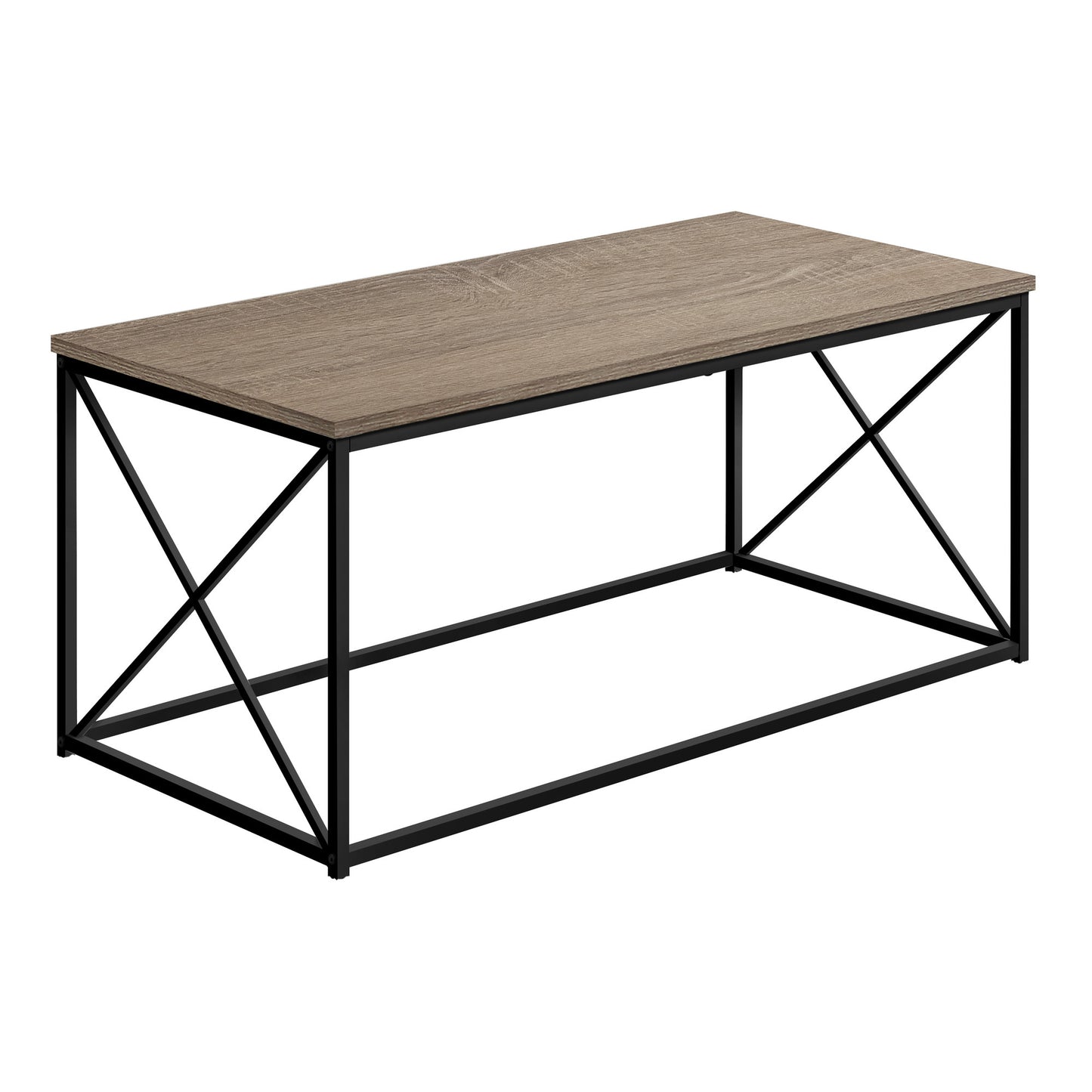 41" Dark Taupe Rectangular Coffee Table