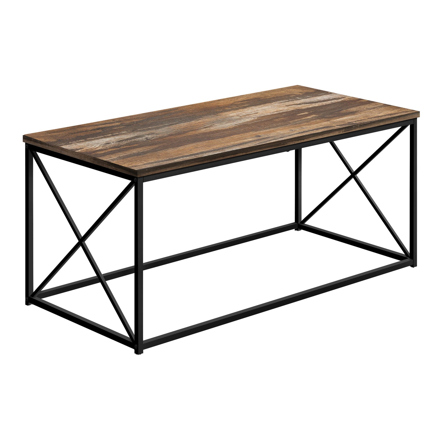 41" Brown Rectangular Coffee Table