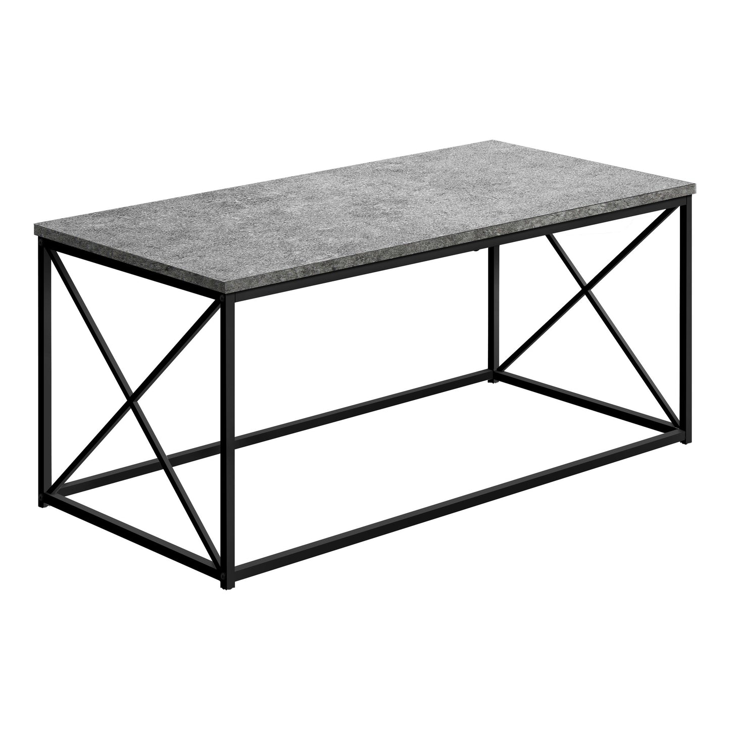41" Grey Rectangular Coffee Table