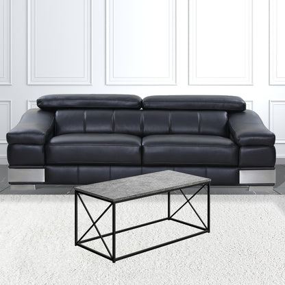 41" Grey Rectangular Coffee Table
