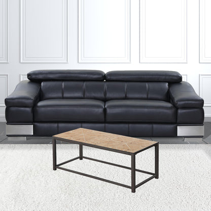 42" Brown Rectangular Coffee Table