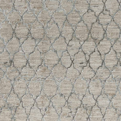 8' X 10' Beige Moroccan Stain Resistant Area Rug