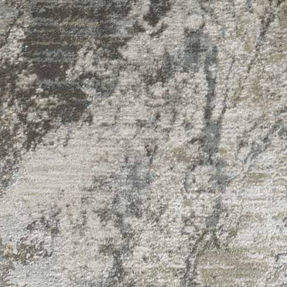 5' X 8' Beige Abstract Power Loom Area Rug