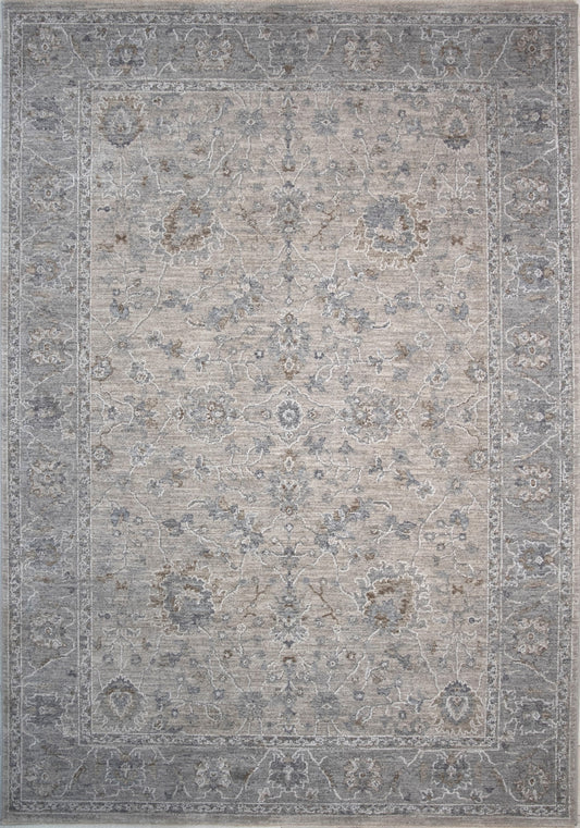 9' X 12' Cream Southwestern Power Loom Stain Resistant Area Rug